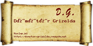 Dömötör Grizelda névjegykártya